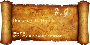 Herczog Gilbert névjegykártya